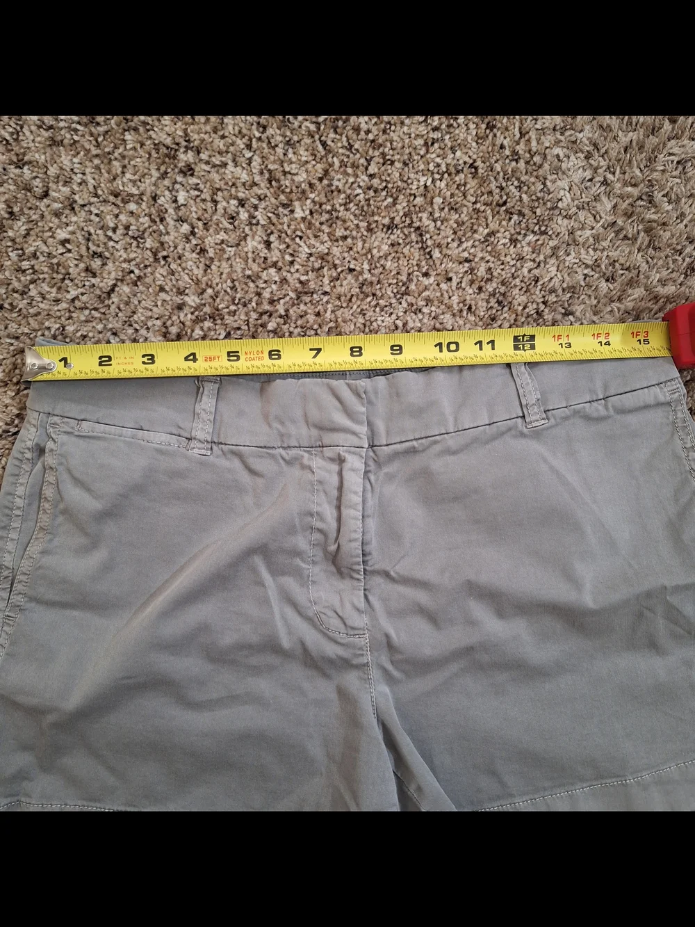 J.Crew Grey Chino Shorts Size 8 -  Lightweight Summer Coastal Style